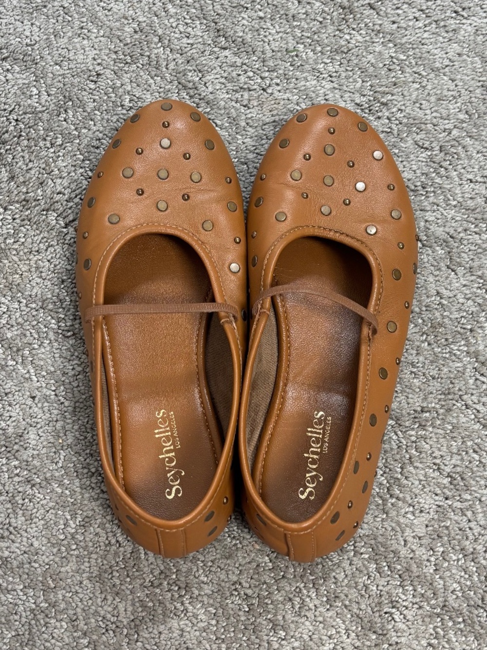 Seychelles Neon Mood Stud Mary Jane Flats